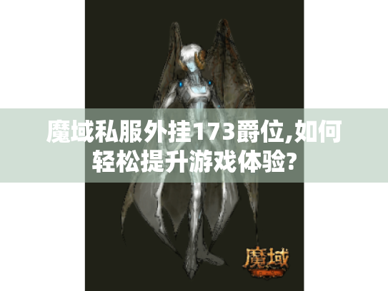 魔域私服外挂173爵位,如何轻松提升游戏体验?