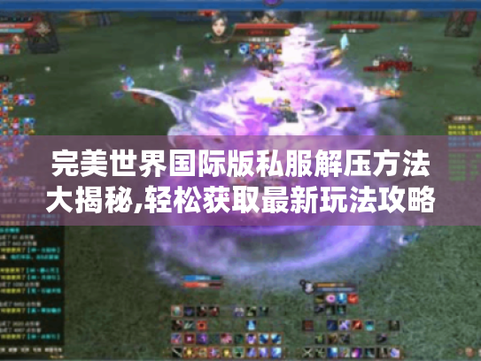 完美世界国际版私服解压方法大揭秘,轻松获取最新玩法攻略