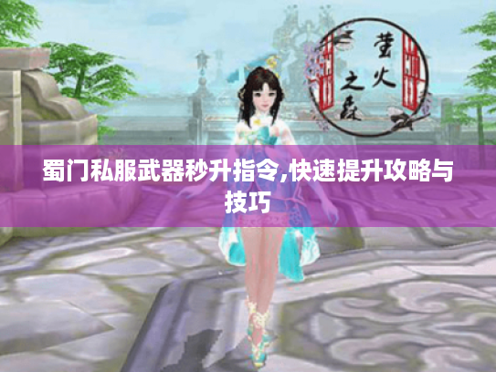 蜀门私服武器秒升指令,快速提升攻略与技巧