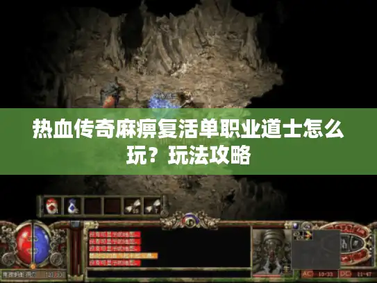 热血传奇麻痹复活单职业道士怎么玩？玩法攻略