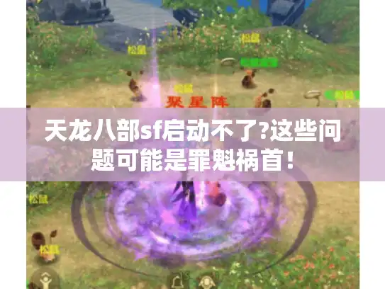 天龙八部sf启动不了?这些问题可能是罪魁祸首！