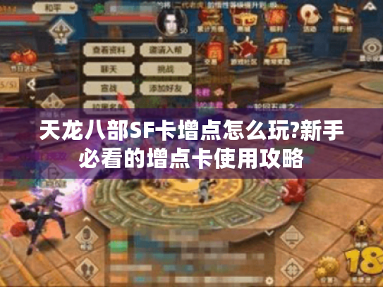 天龙八部SF卡增点怎么玩?新手必看的增点卡使用攻略 天龙八部SF卡增点怎么玩?新手必看的增点卡使用攻略