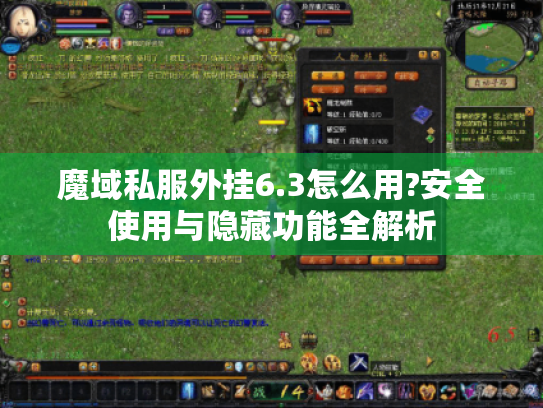 魔域私服外挂6.3怎么用?安全使用与隐藏功能全解析