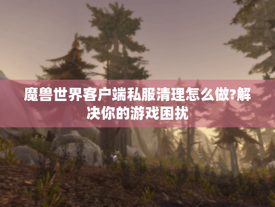 魔兽世界客户端私服清理怎么做?解决你的游戏困扰 魔兽世界客户端私服清理怎么做?解决你的游戏困扰