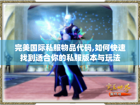 完美国际私服物品代码,如何快速找到适合你的私服版本与玩法 完美国际私服物品代码,如何快速找到适合你的私服版本与玩法
