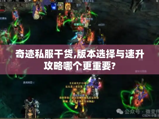 奇迹私服干货,版本选择与速升攻略哪个更重要? 奇迹私服干货,版本选择与速升攻略哪个更重要?