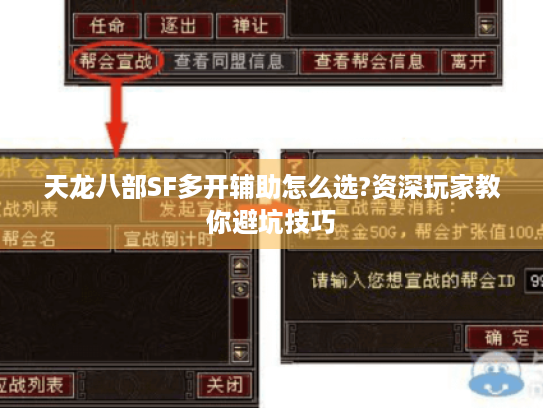 天龙八部SF多开辅助怎么选?资深玩家教你避坑技巧