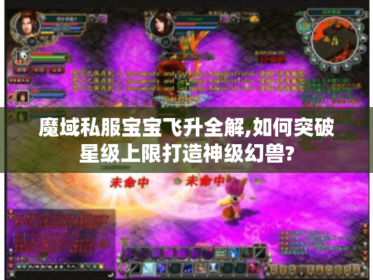魔域私服宝宝飞升全解,如何突破星级上限打造神级幻兽?