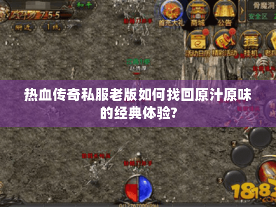 热血传奇私服老版如何找回原汁原味的经典体验? 热血传奇私服老版如何找回原汁原味的经典体验?