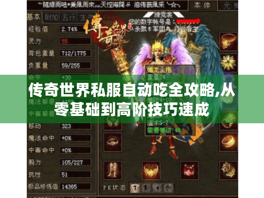 传奇世界私服自动吃全攻略,从零基础到高阶技巧速成 传奇世界私服自动吃全攻略,从零基础到高阶技巧速成