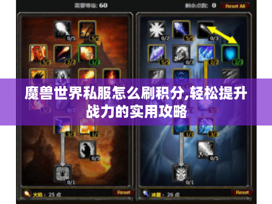 魔兽世界私服怎么刷积分,轻松提升战力的实用攻略