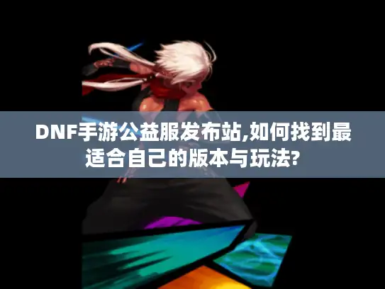 DNF手游公益服发布站,如何找到最适合自己的版本与玩法?
