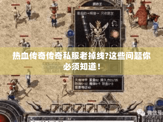 热血传奇传奇私服老掉线?这些问题你必须知道! 热血传奇传奇私服老掉线?这些问题你必须知道!