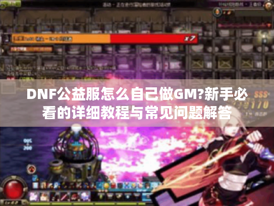 DNF公益服怎么自己做GM?新手必看的详细教程与常见问题解答 DNF公益服怎么自己做GM?新手必看的详细教程与常见问题解答