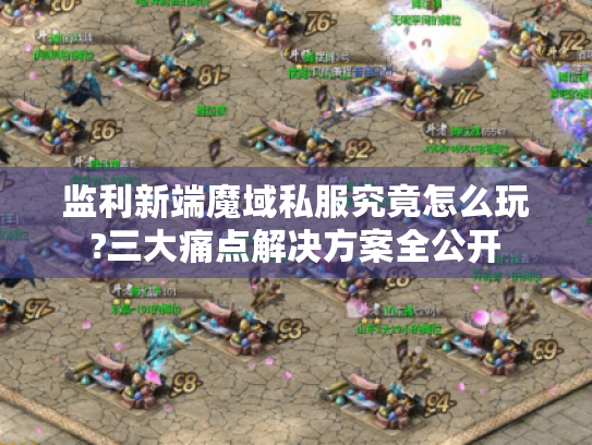 监利新端魔域私服究竟怎么玩?三大痛点解决方案全公开 监利新端魔域私服究竟怎么玩?三大痛点解决方案全公开