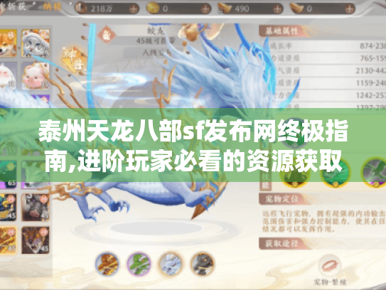 泰州天龙八部sf发布网终极指南,进阶玩家必看的资源获取秘籍 泰州天龙八部sf发布网终极指南,进阶玩家必看的资源获取秘籍