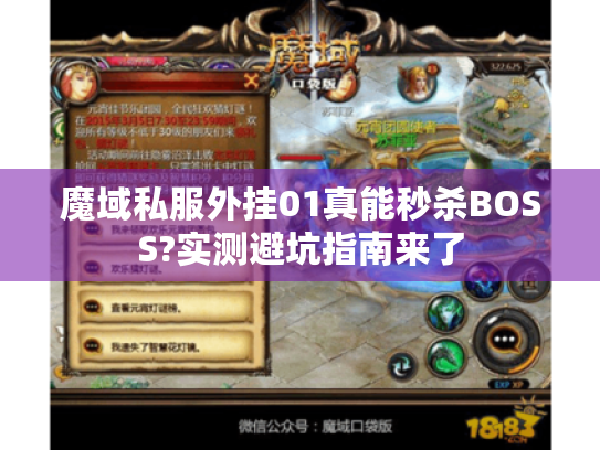 魔域私服外挂01真能秒杀BOSS?实测避坑指南来了 魔域私服外挂01真能秒杀BOSS?实测避坑指南来了
