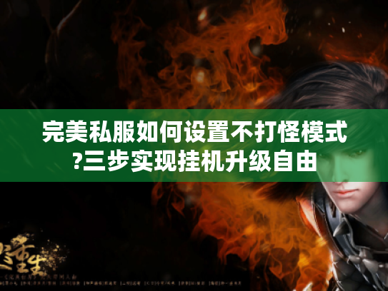 完美私服如何设置不打怪模式?三步实现挂机升级自由 完美私服如何设置不打怪模式?三步实现挂机升级自由