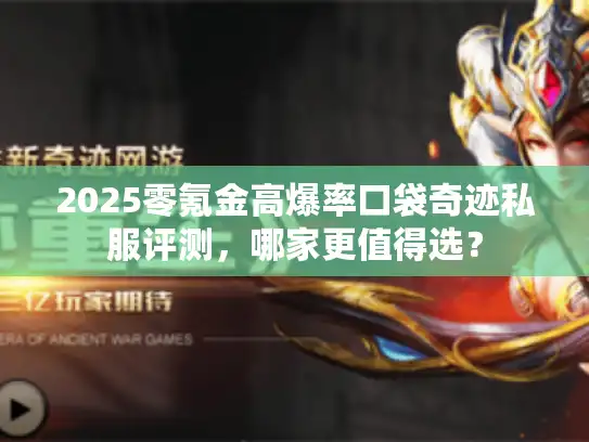 2025零氪金高爆率口袋奇迹私服评测，哪家更值得选？