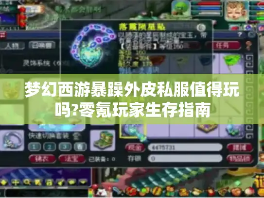 梦幻西游暴躁外皮私服值得玩吗?零氪玩家生存指南 梦幻西游暴躁外皮私服值得玩吗?零氪玩家生存指南