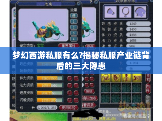 梦幻西游私服有么?揭秘私服产业链背后的三大隐患