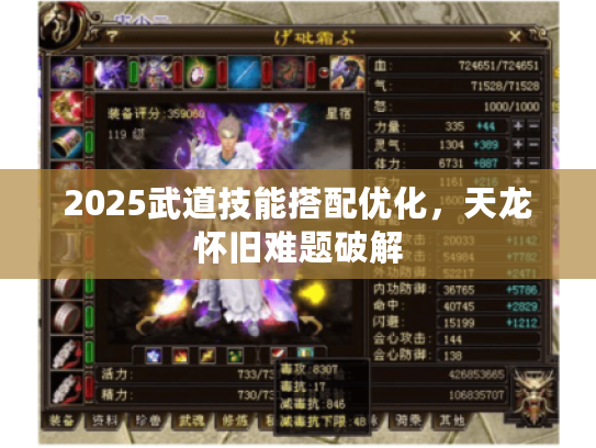 2025武道技能搭配优化,天龙怀旧难题破解 2025武道技能搭配优化,天龙怀旧难题破解
