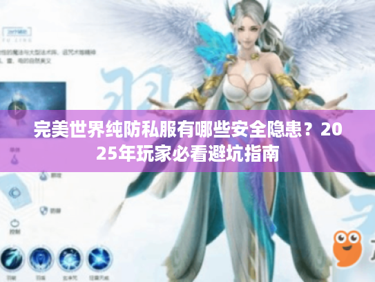 完美世界纯防私服有哪些安全隐患？2025年玩家必看避坑指南