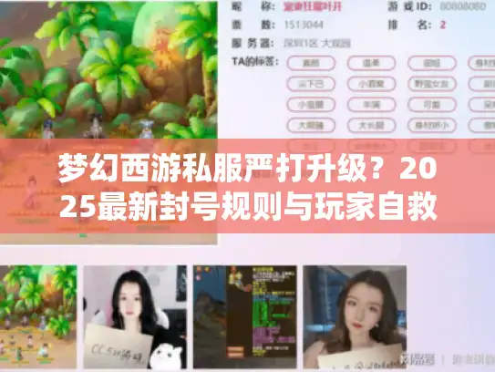 梦幻西游私服严打升级？2025最新封号规则与玩家自救指南