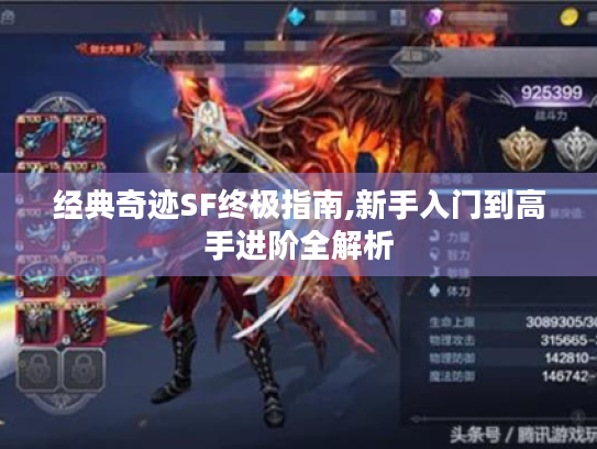 经典奇迹SF终极指南,新手入门到高手进阶全解析 经典奇迹SF终极指南,新手入门到高手进阶全解析
