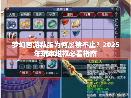 梦幻西游私服为何屡禁不止?2025年玩家维权必看指南 梦幻西游私服为何屡禁不止?2025年玩家维权必看指南