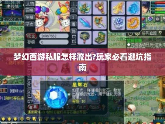 梦幻西游私服怎样流出?玩家必看避坑指南