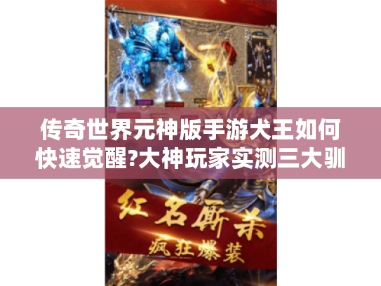 传奇世界元神版手游犬王如何快速觉醒?大神玩家实测三大驯养秘技