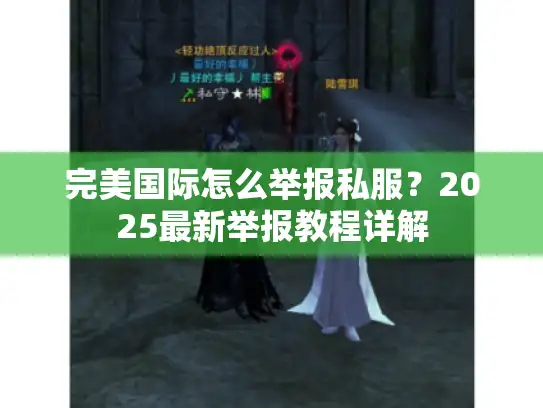 完美国际怎么举报私服?2025最新举报教程详解 完美国际怎么举报私服?2025最新举报教程详解
