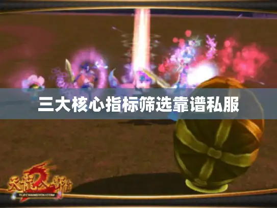 三大核心指标筛选靠谱私服