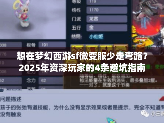 想在梦幻西游sf微变服少走弯路?2025年资深玩家的4条避坑指南 想在梦幻西游sf微变服少走弯路?2025年资深玩家的4条避坑指南
