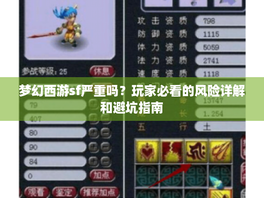 梦幻西游sf严重吗?玩家必看的风险详解和避坑指南 梦幻西游sf严重吗?玩家必看的风险详解和避坑指南