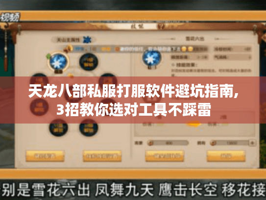 天龙八部私服打服软件避坑指南,3招教你选对工具不踩雷 天龙八部私服打服软件避坑指南,3招教你选对工具不踩雷