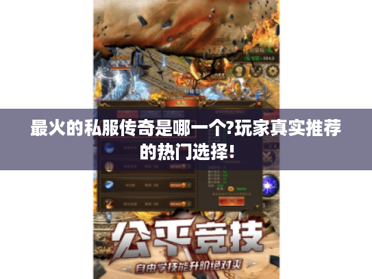最火的私服传奇是哪一个?玩家真实推荐的热门选择! 最火的私服传奇是哪一个?玩家真实推荐的热门选择!