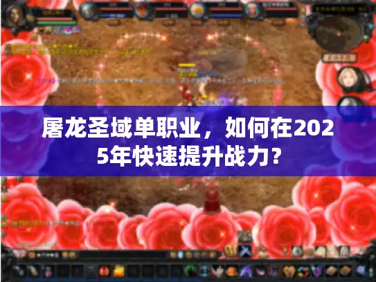 屠龙圣域单职业,如何在2025年快速提升战力? 屠龙圣域单职业,如何在2025年快速提升战力?