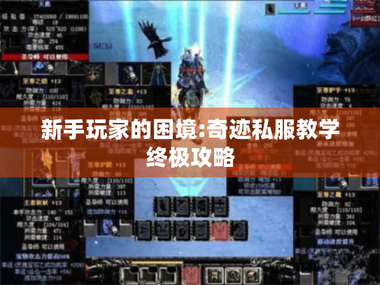 新手玩家的困境:奇迹私服教学终极攻略 新手玩家的困境:奇迹私服教学终极攻略