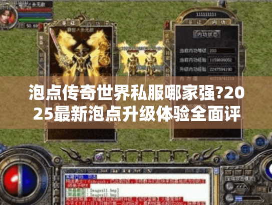泡点传奇世界私服哪家强?2025最新泡点升级体验全面评测 泡点传奇世界私服哪家强?2025最新泡点升级体验全面评测