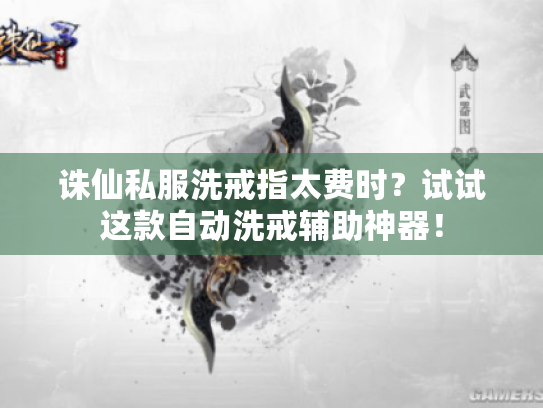 诛仙私服洗戒指太费时?试试这款自动洗戒辅助神器! 诛仙私服洗戒指太费时?试试这款自动洗戒辅助神器!