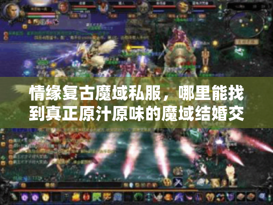 情缘复古魔域私服,哪里能找到真正原汁原味的魔域结婚交友体验? 情缘复古魔域私服,哪里能找到真正原汁原味的魔域结婚交友体验?