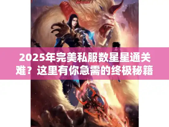 2025年完美私服数星星通关难？这里有你急需的终极秘籍！