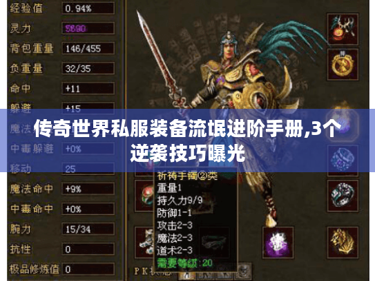 传奇世界私服装备流氓进阶手册,3个逆袭技巧曝光