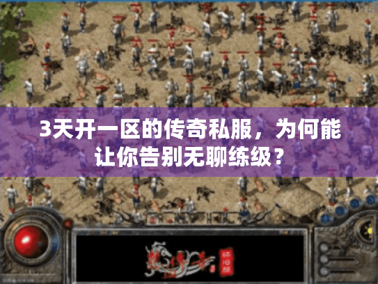 3天开一区的传奇私服，为何能让你告别无聊练级？