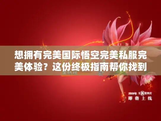 想拥有完美国际悟空完美私服完美体验？这份终极指南帮你找到