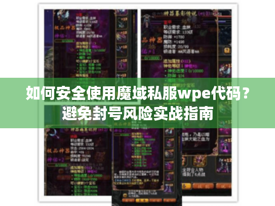 如何安全使用魔域私服wpe代码?避免封号风险实战指南 如何安全使用魔域私服wpe代码?避免封号风险实战指南