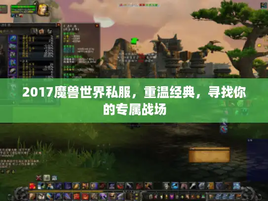 2017魔兽世界私服，重温经典，寻找你的专属战场