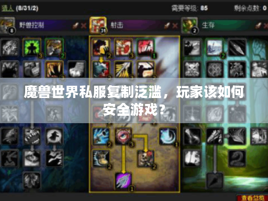 魔兽世界私服复制泛滥,玩家该如何安全游戏? 魔兽世界私服复制泛滥,玩家该如何安全游戏?